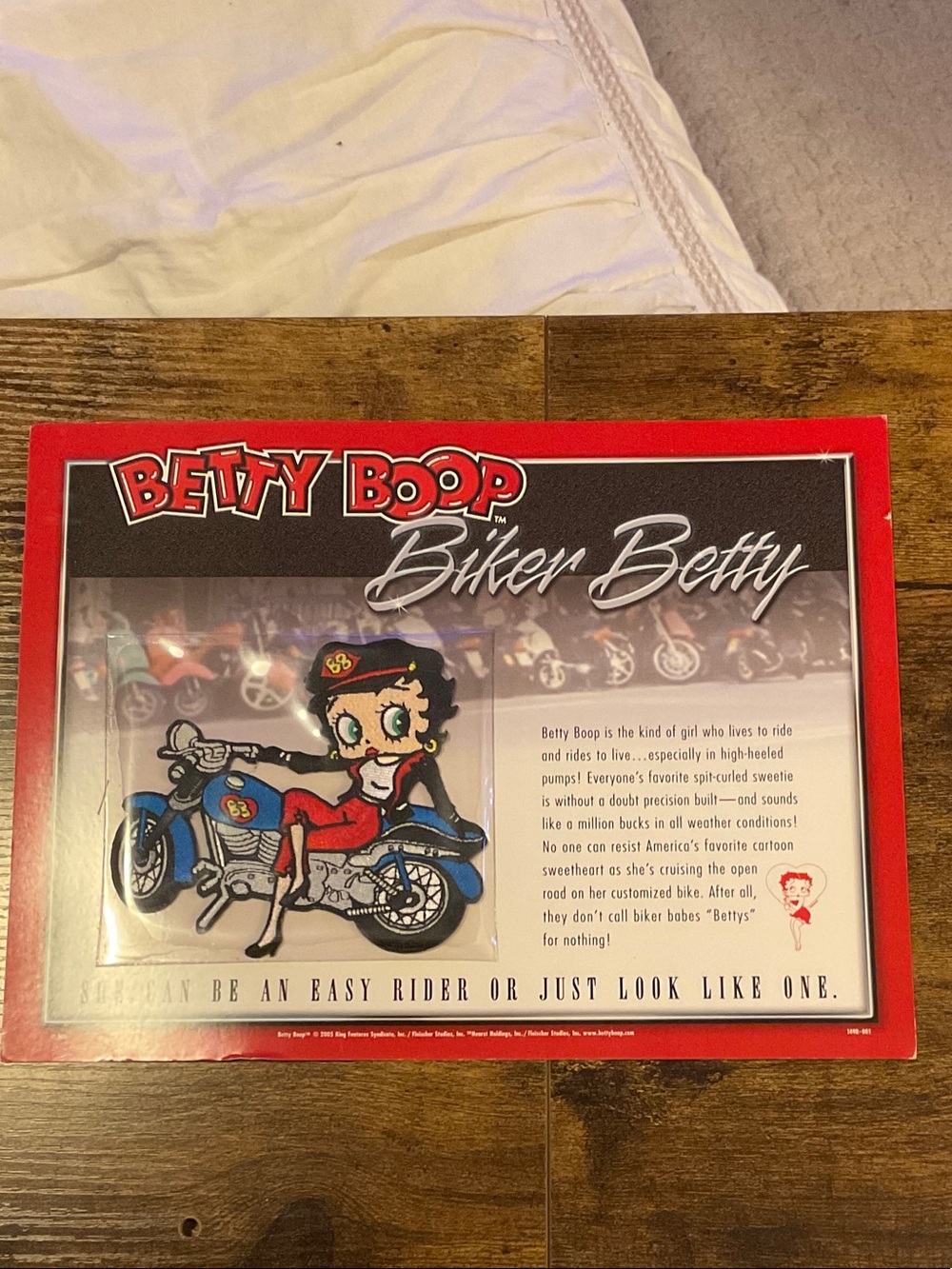 Betty Boop Biker Betty Figurine - Red, Blue & Black